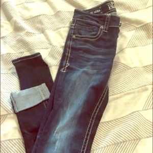 Buckle black jeans